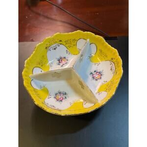 Vintage, Hand-Painted Divided Sectional Plate Made in Japan,